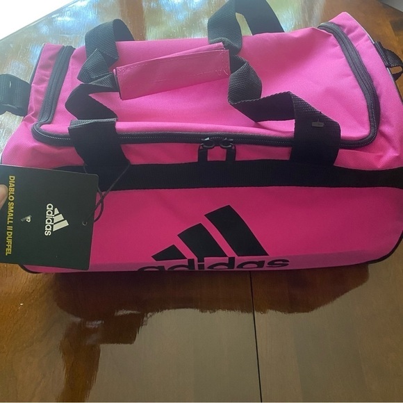 ADIDAS DIABLO SMALL DUFFEL Gym Bag adjustable shoulder strap padded haul handle - Picture 8 of 13